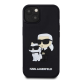 Karl Lagerfeld zaščitni ovitek Iconic Karl Choupette Ikonik 3D Black iPhone 15