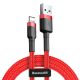 Baseus kabel pleteni, RED, USB Lightning, 1m