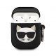 Karl Lagerfeld etui 3D Black Choupette  za slušalke Apple AirPods