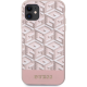Guess zaščitni ovitek Magsafe  Cube Pink, Iphone 11/XR
