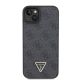 Guess zaščitni ovitek Leather Diamond Triangle Black, Iphone 15