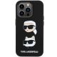 Karl Lagerfeld zaščitni ovitek Karl&Choupette Head Black,  iPhone 15 Pro
