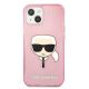 Karl Lagerfeld zaščitni ovitek Glitter Pink, Iphone 13