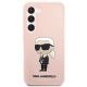 Karl Lagerfeld zaščitni ovitek Silicone Ikonik Hardcase Body Pink, Samsung Galaxy S23+