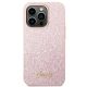 Guess zaščitni ovitek Glitter  Pink Script, Iphone 14 Pro