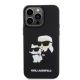 Karl Lagerfeld zaščitni ovitek Karl Choupette Ikonik 3D Black iPhone 15 Pro