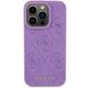 Guess zaščitni ovitek Leather 4G Stamped Purple, Iphone 15
