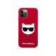 Karl Lagerfeld zaščitni ovitek Hardcase Silicone Choupette Red, Iphone 12/12 Pro