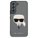 Karl Lagerfeld zaščitni ovitek Ikonik Saffiano Ikonik Karl`s Head Gray, Samsung Galaxy S22+
