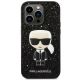 Karl Lagerfeld zaščitni ovitek Glitter Flakes Ikonik Black iPhone 14 Pro Max
