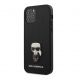 Karl Lagerfeld zaščitni ovitek Iconic Metal Black, Iphone 12/12 Pro