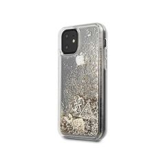 Guess zaščitni ovitek Liquid Glitter Gold, Iphone 11/XR