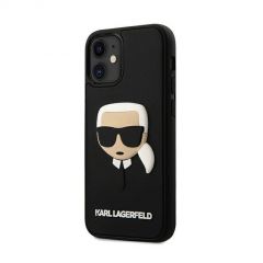Karl Lagerfeld zaščitni ovitek 3D Karl's Head Black, Iphone 12 Mini