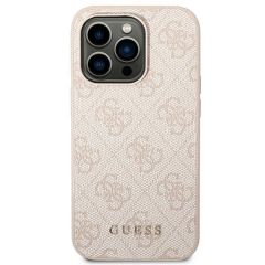 Guess zaščitni ovitek Metal Gold Logo Pink, Iphone 14 Pro Max