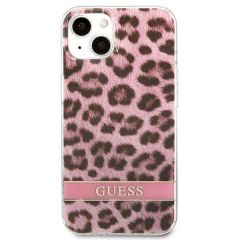 Guess zaščitni ovitek Hardcase Leopard Pink, Iphone 13