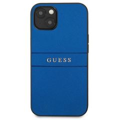 Guess zaščitni ovitek Saffiano Strap Blue , Iphone 13 Pro Max