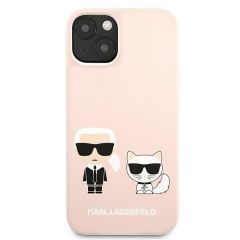 Karl Lagerfeld zaščitni ovitek Karl and Choupette Pink, Iphone 13 Pro