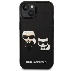Karl Lagerfeld zaščitni ovitek Iconic Karl Choupette Ikonik 3D Black iPhone 14