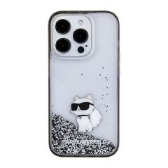 Karl Lagerfeld zaščitni ovitek Liquid Glitter Choupette  , Iphone 15 Pro