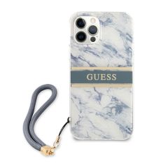 Guess zaščitni ovitek  Marble Blue , Iphone 12 Pro Max
