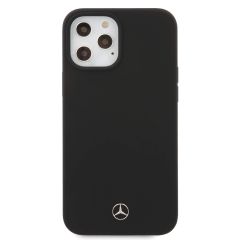 Mercedez-Benz zaščitni ovitek Silicon Logo Black, Iphone 12 Pro Max