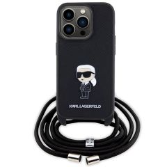 Karl Lagerfeld zaščitni ovitek Monogram Metal Pin, Iphone 15 Pro