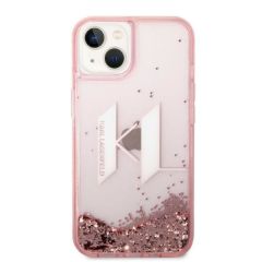 Karl Lagerfeld zaščitni ovitek Liquid Glitter Big KL Pink, Iphone 14
