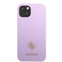 Guess zaščitni ovitek  Metal Logo Saffiano 4G  Purple, Iphone 13