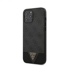 Guess zaščitni ovitek 4G Triangle Collection, črn, Iphone 12 Pro Max