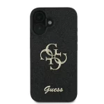 Guess zaščitni ovitek Fixed Glitter Big 4G Black, Iphone 16 Plus