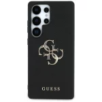 Guess zaščitni ovitek Grained Big 4G Logo Small Classic Black, Samsung Galaxy S25 Ultra