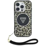 Guess zaščitni ovitek IML Leopard Triangle Strap MagSafe, Iphone 16 Pro Max