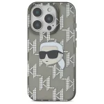 Karl Lagerfeld zaščitni ovitek IML Karl Head Electroplated Black, Iphone 16 Pro Max