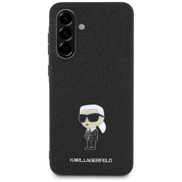 Karl Lagerfeld zaščitni ovitek Glitter Ikonik Logo Metal Pin , Samsung Galaxy A56 5G