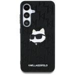 Karl Lagerfeld zaščitni ovitek Leather Monogram Pin Logo Choupette Head, Samsung Galaxy S25+