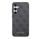 Guess zaščitni ovitek Metal Gold Logo Gray , Samsung Galaxy A55 5G