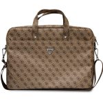 Guess torba za laptop s trokutastim logotipom, smeđa, do 16""