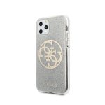 Guess zaštitna futrola Silver Glitter 4G Circle Logo