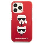 Karl Lagerfeld zaščitni ovitek Iconic Karl and Choupette Red iPhone 13 Mini