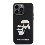 Karl Lagerfeld zaštitna maskica Iconic Karl Choupette Ikonik 3D crna za iPhone 15 Pro Max
