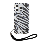 Karl Lagerfeld zaštitna torbica s uzorkom zebre crne boje